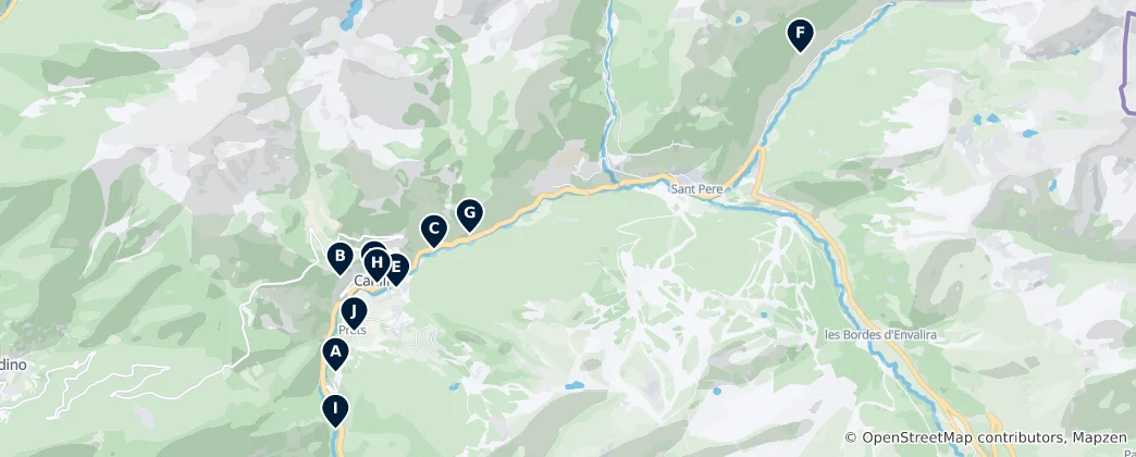 Map of Canillo Essentials