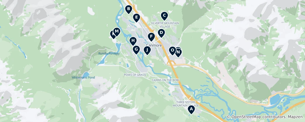 Mapa Outdoor Activities & Sports