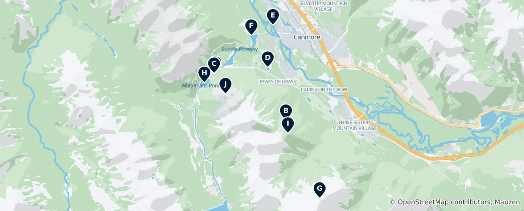 Map of Scenic Vistas and Peaks