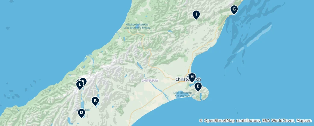 Map of Best Viewpoints and Scenic Spots