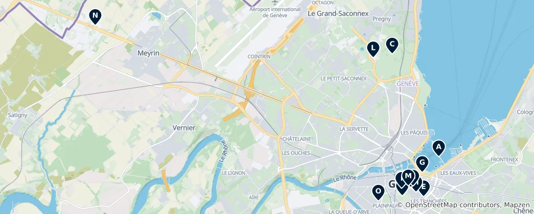 Mapa Geneva Essentials