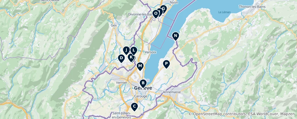 Mapa Heritage Sites
