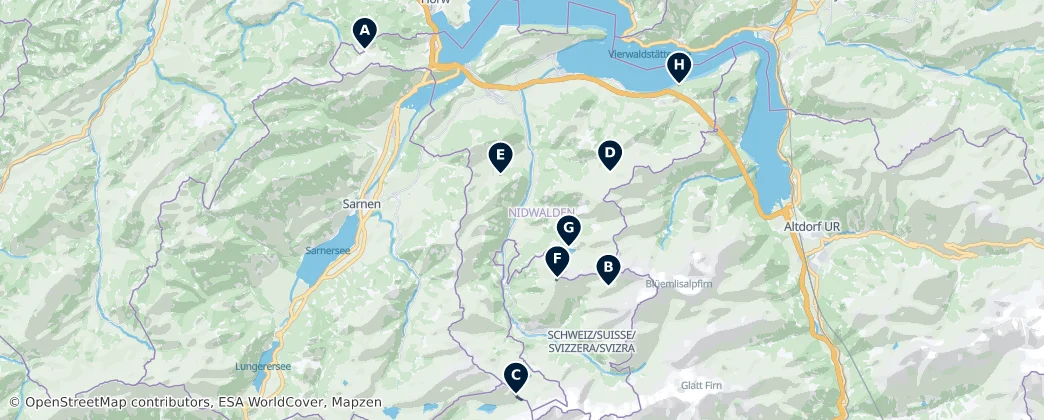 Alpine Adventures — Carte