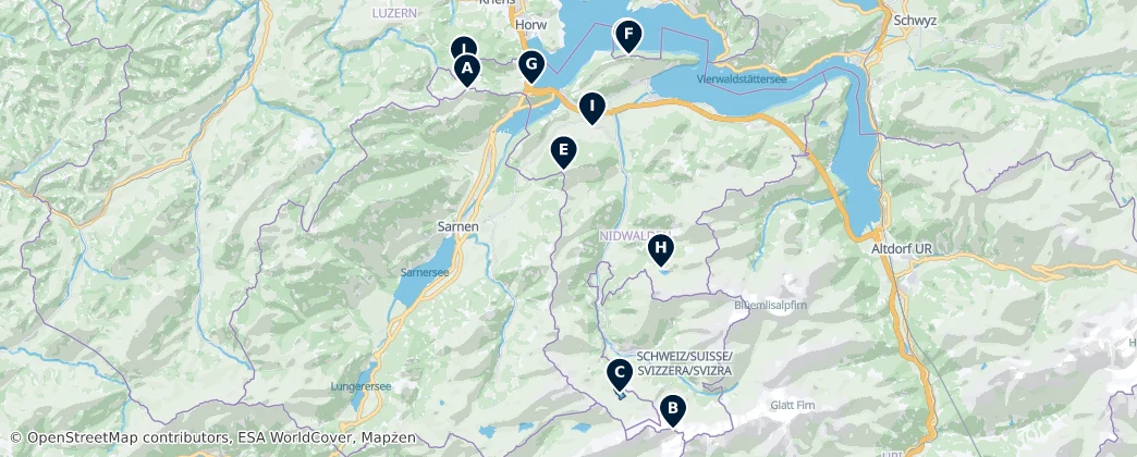 Kanton Nidwalden Essentials — Carte