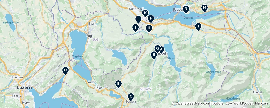 Mapa De Historic Churches & Monasteries
