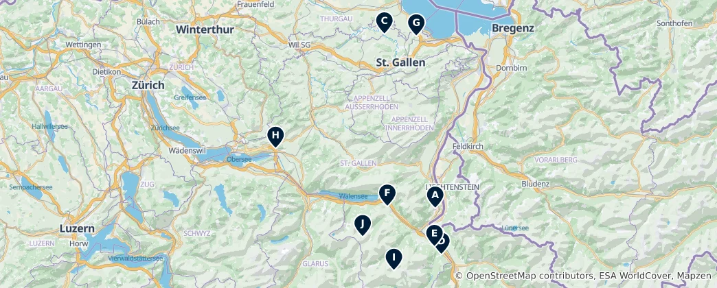 Mapa De Hidden Heritage & Nature
