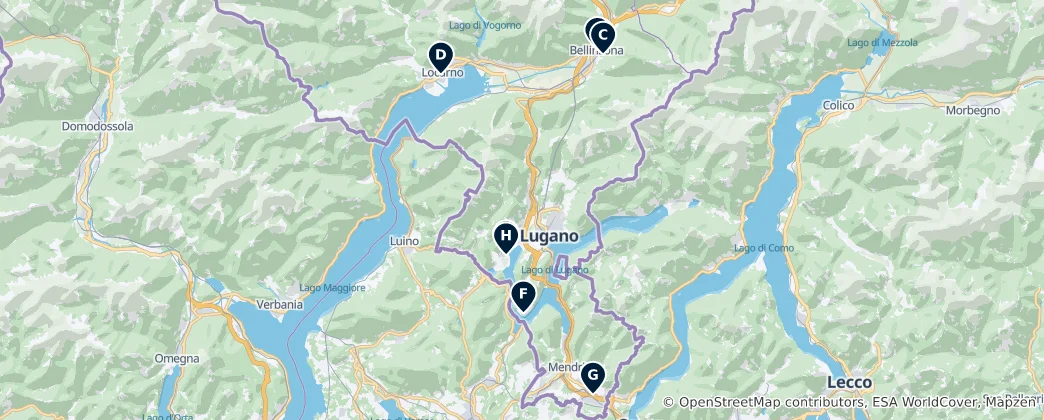 Map of Castles and Ruins