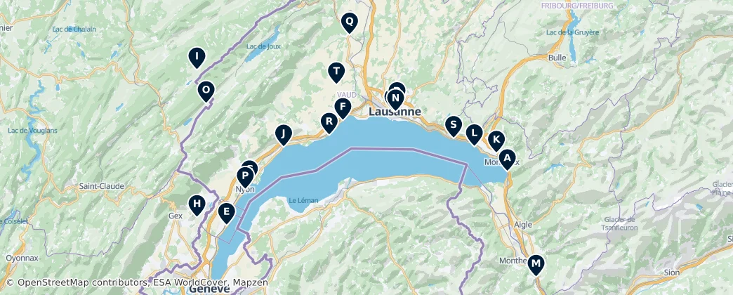 Map of Castles and Historic Buildings