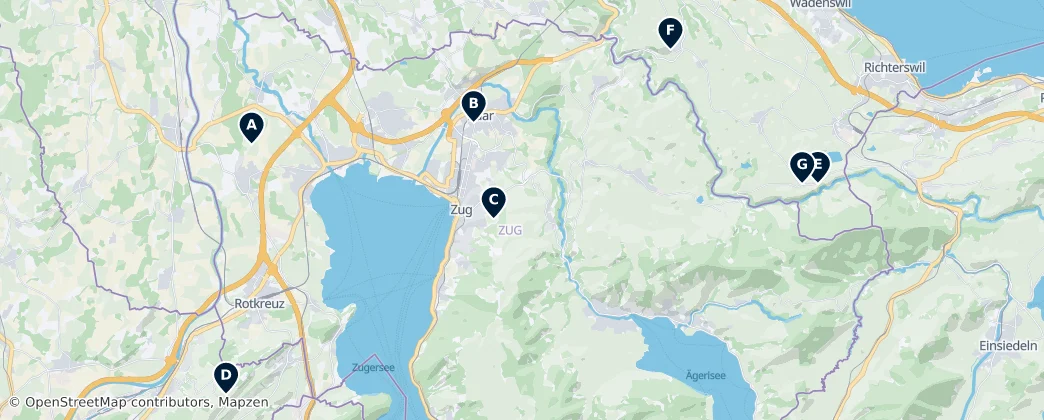 Churches & Chapels — Map