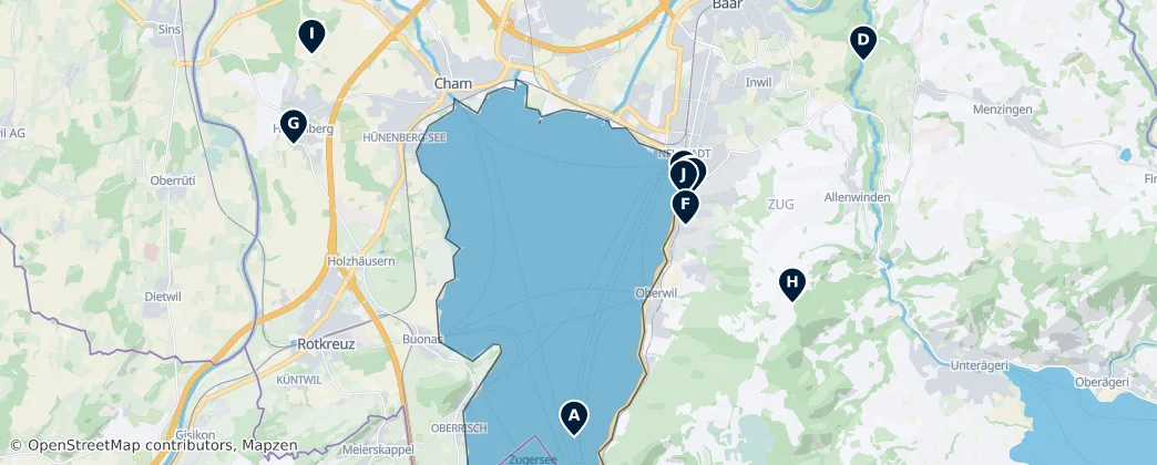 Kanton Zug Essentials — Map