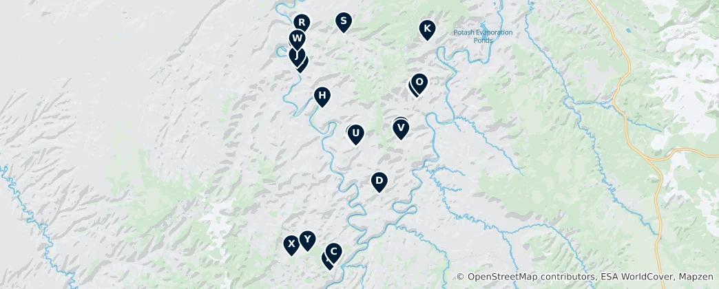 Carte de Canyonlands Permitted Gems