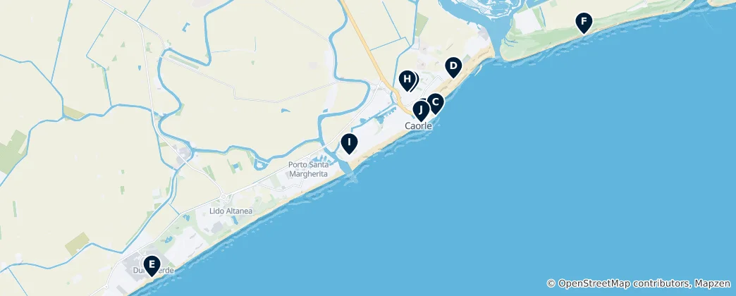 Caorle's Unmissable Highlights 地图