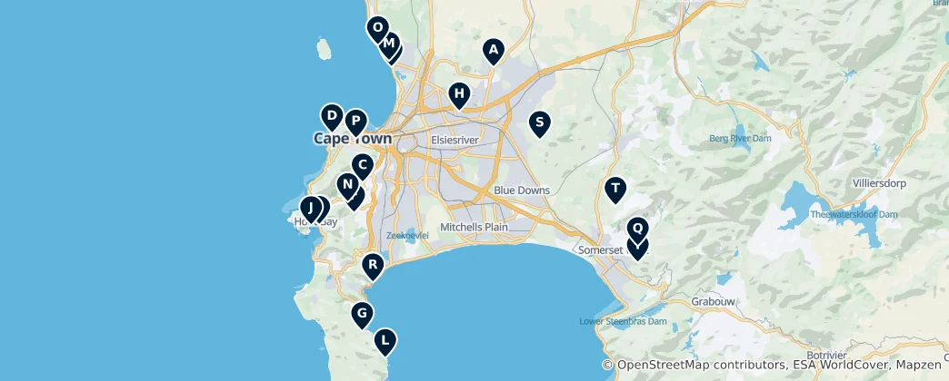 Map of Regional & Seafood Delights
