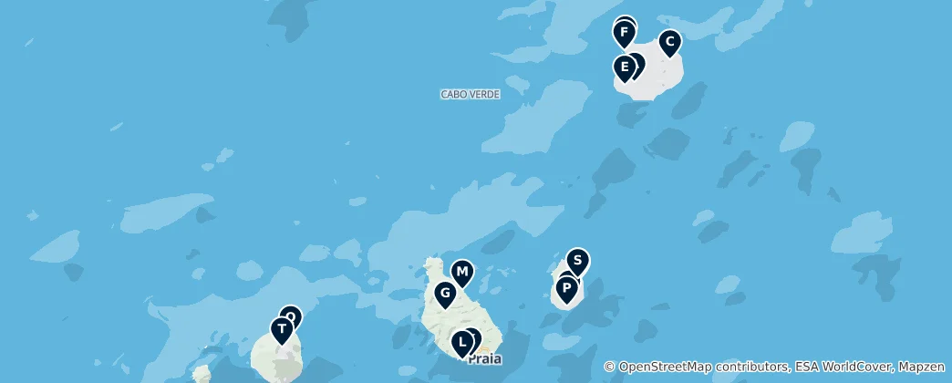 Mapa Sacred Sites and Churches