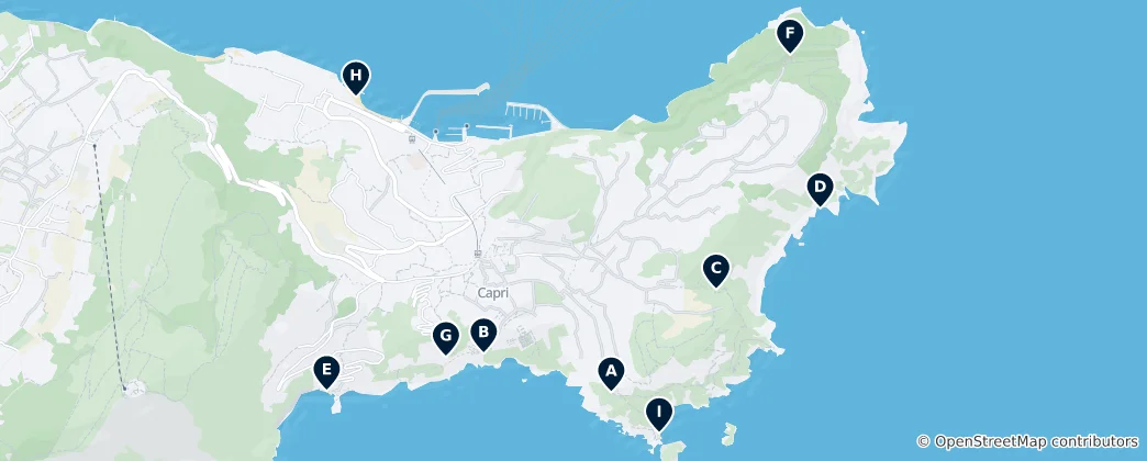 Map of Coastal Views and Beaches