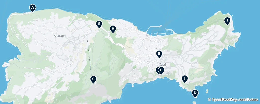 Map of Capri's Absolute Essentials