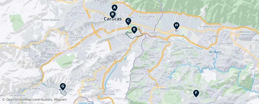 Caracas Essentials — 지도