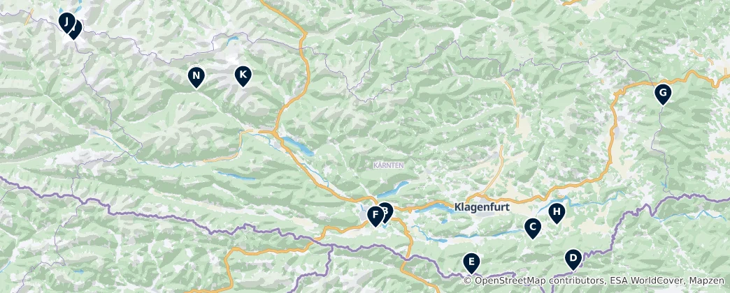Map of Austria's Natural Wonders