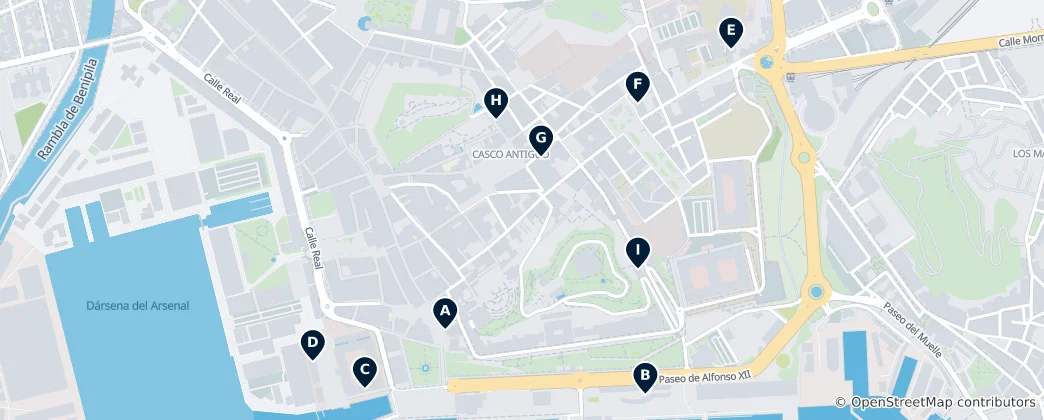 Mapa Best Museums in Cartagena