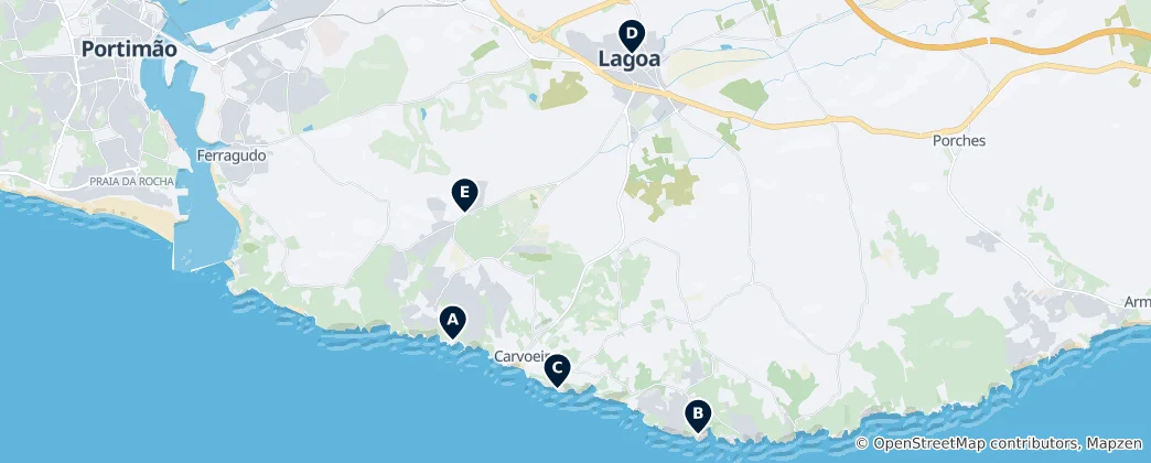 Map of Portugal's Natural Wonders