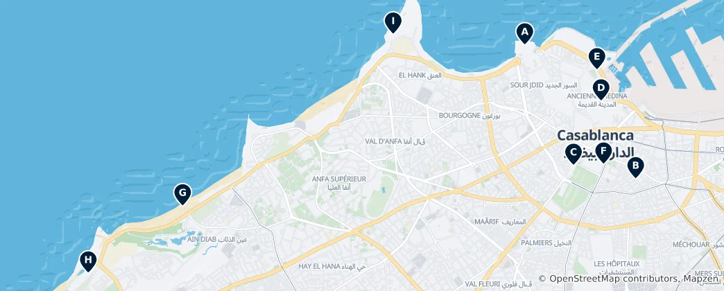 Mapa Casablanca Essentials