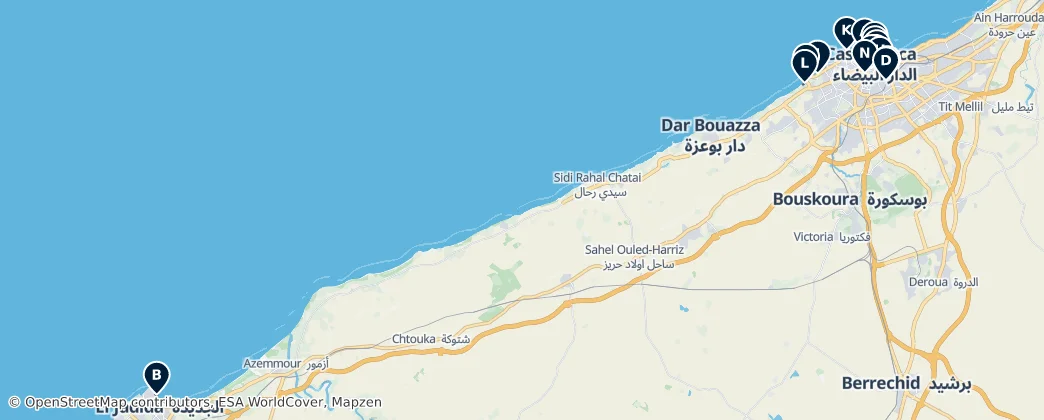Casablanca-Settat Essentials — Carte