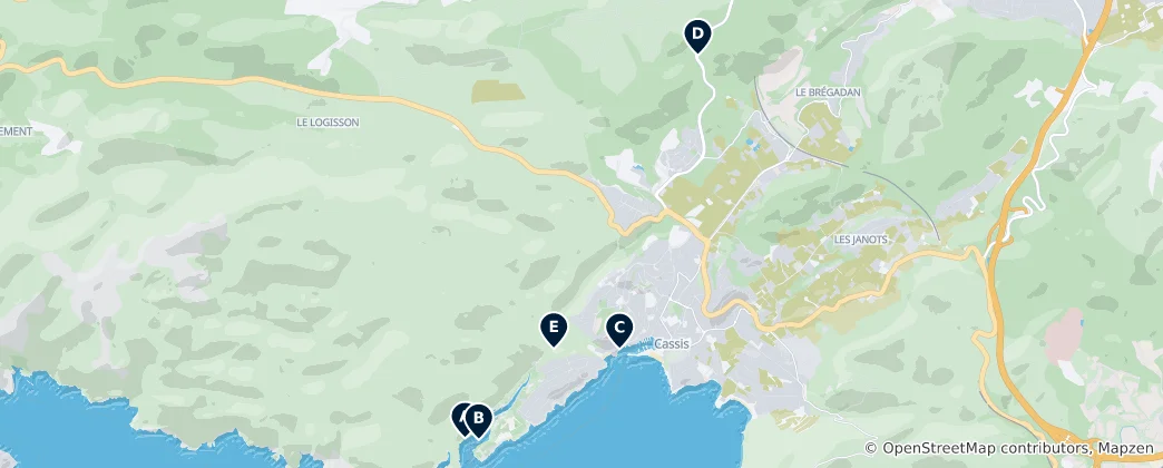 Map of Calanques & Coastal Nature