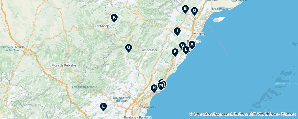 Map of Castles and Ruins