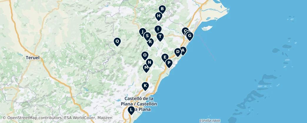 Map of Sacred Sites of Significance