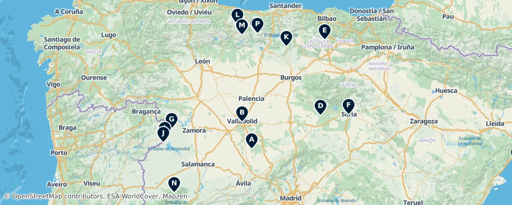 Mappa di Scenic Vistas and Natural Beauty
