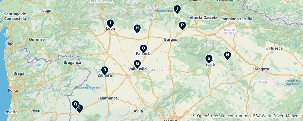 Map of Spain's Cultural Treasures