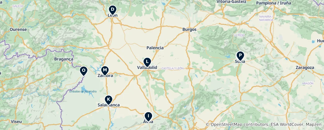 Mapa de Spanish Religious Heritage