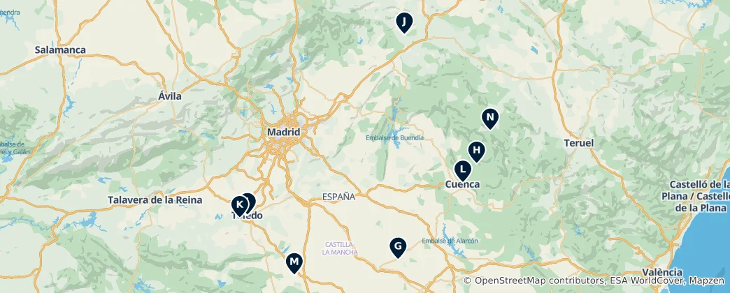 Mapa Castilla-La Mancha Essentials