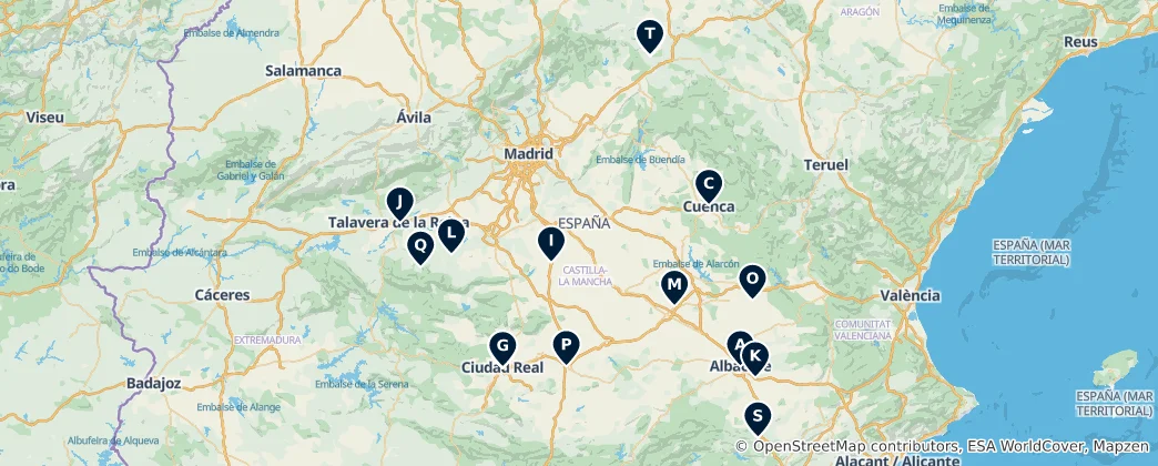 Map of Historic Churches & Cathedrals