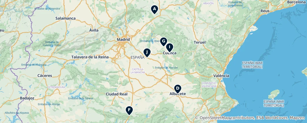 Mapa Regional Cuisine Highlights