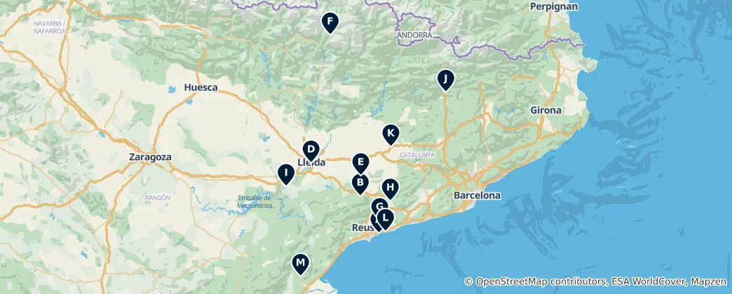 Mapa Historic Churches & Monasteries