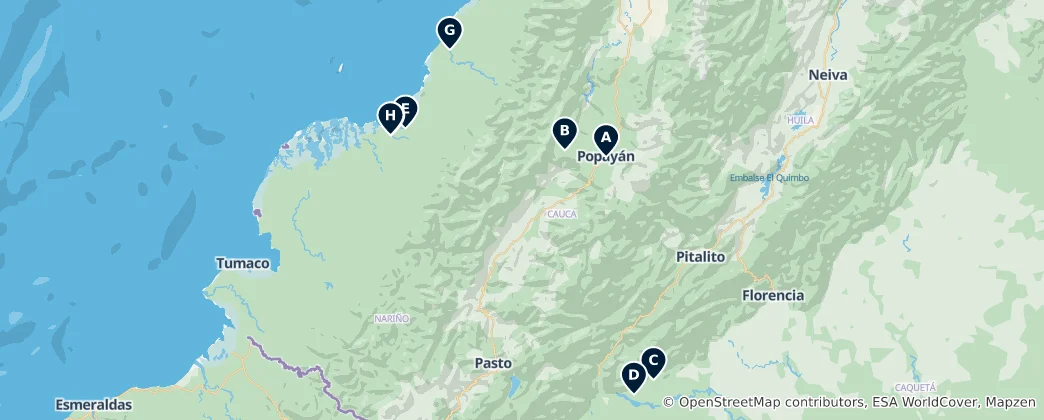 Mappa di Religious Sites