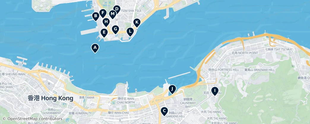 Map of Causeway Bay Unmissables