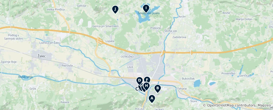 Celje's Essential Highlights 地图