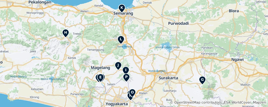 Central Java's Essential Wonders Haritası