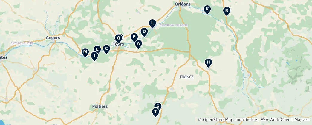 French Heritage Sites Haritası