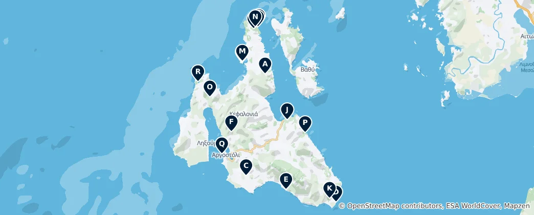 Map of Historic Ruins and Castles