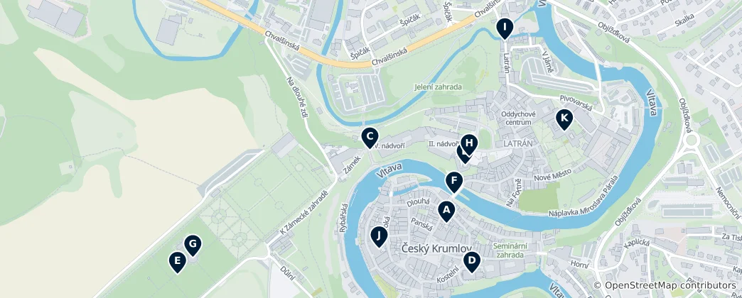 Mapa Český Krumlov Essentials