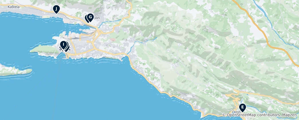 Mappa di Split's Hidden Gems