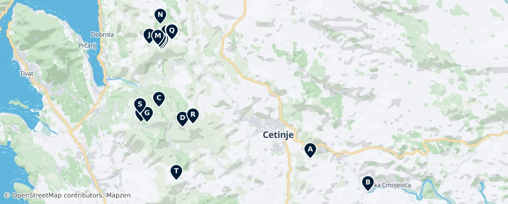 Mapa de Montenegro's Caves and Karst Wonders
