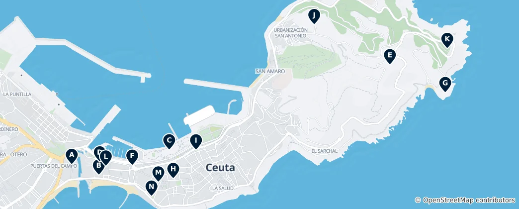 Mapa Ceuta Essentials