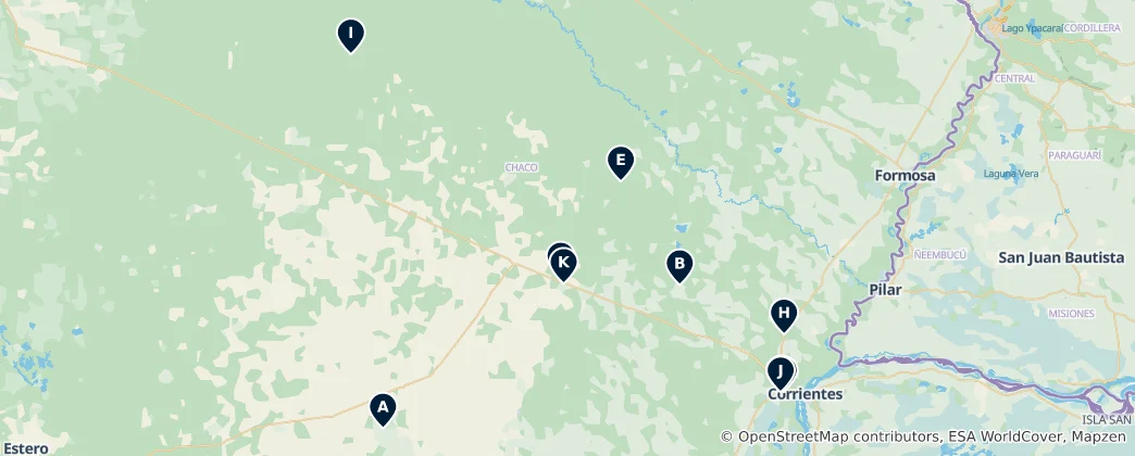 Mappa di Provincia de Chaco Essentials