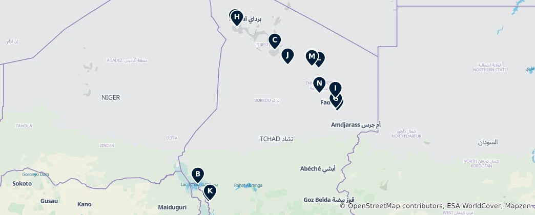 Map of Chad Essentials