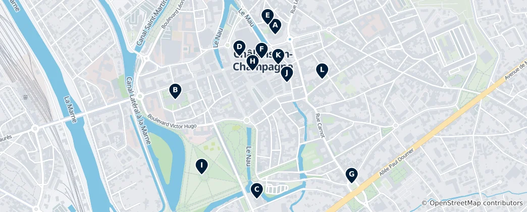 Map of Châlons-en-Champagne Essentials