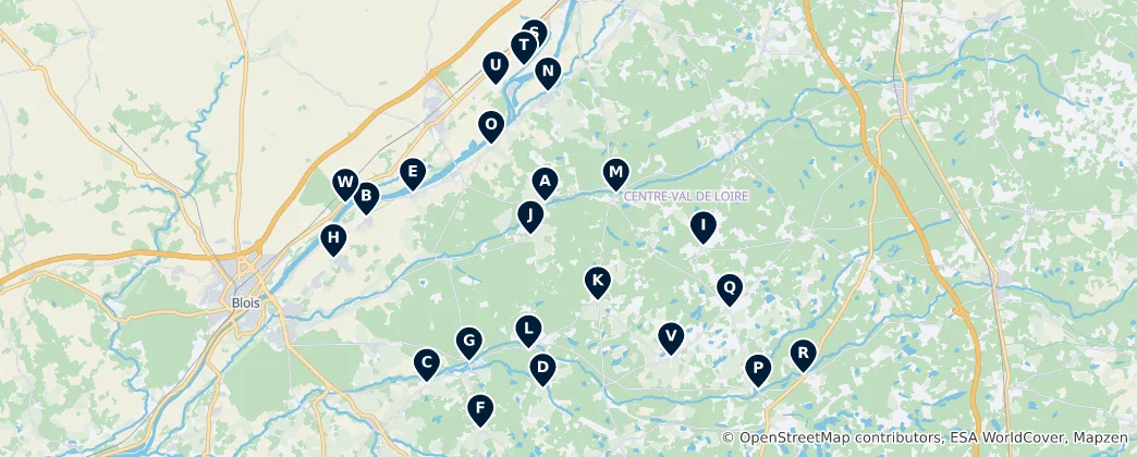 Mapa Historic Religious Sites